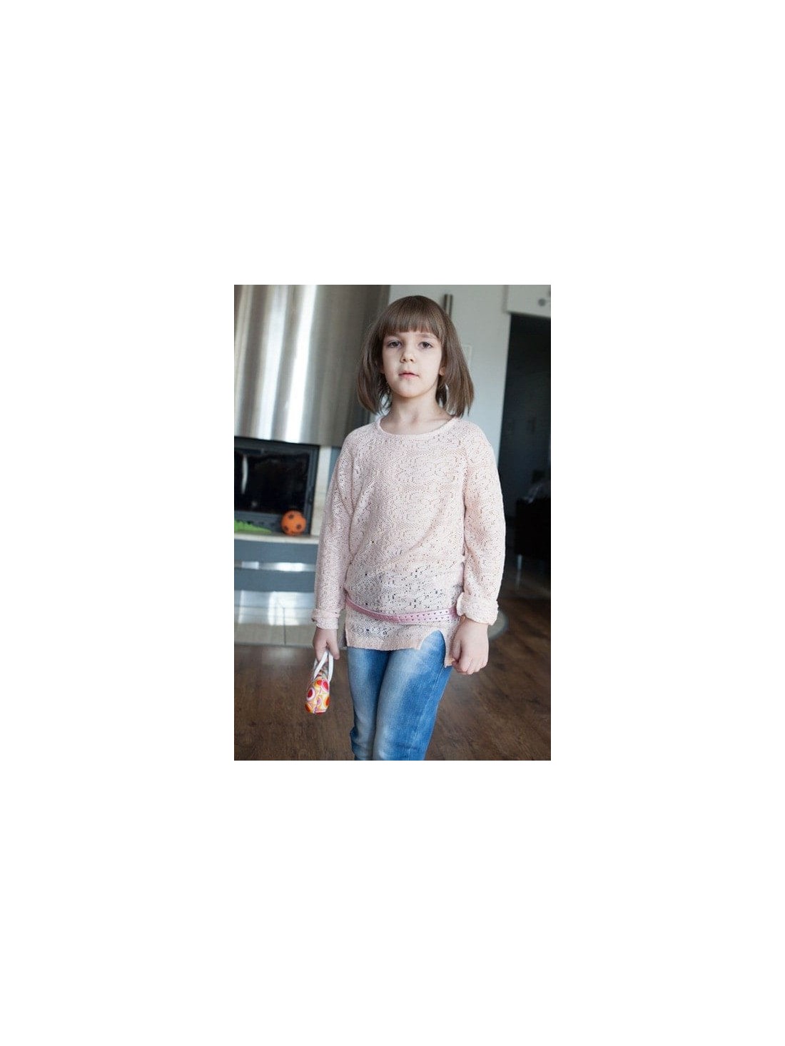 Salmon girls\' blouse DZ7009 - Online store - Boutique